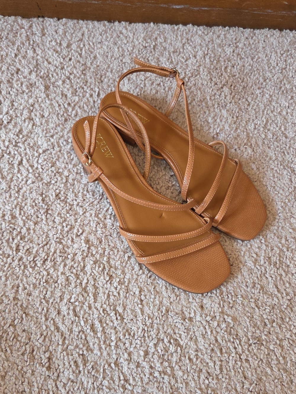 J. Crew  Strappy Leather Sandals Never Worn